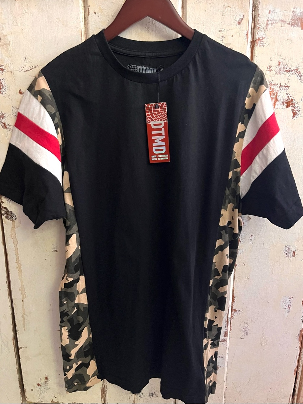 NWT - DTMD Determined Bad Bunny Brand Collab Short Sleeve Crew Neck Shirt Black